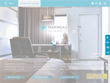 Tablet Screenshot of hotelsmarineau.com